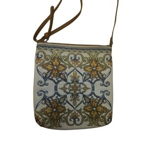 Brighton Brown Pebbled Leather Crossbody Bag Adjustable Strap Minimalist Purse